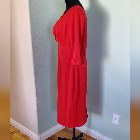 Black Halo Red Dress Size 12 - Picture 2 of 5